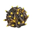 thumbnail image 2 of Novelty Lights 50 Light Yellow LED Christmas Mini Light Set (Brown Wire, 25 Feet), 2 of 8