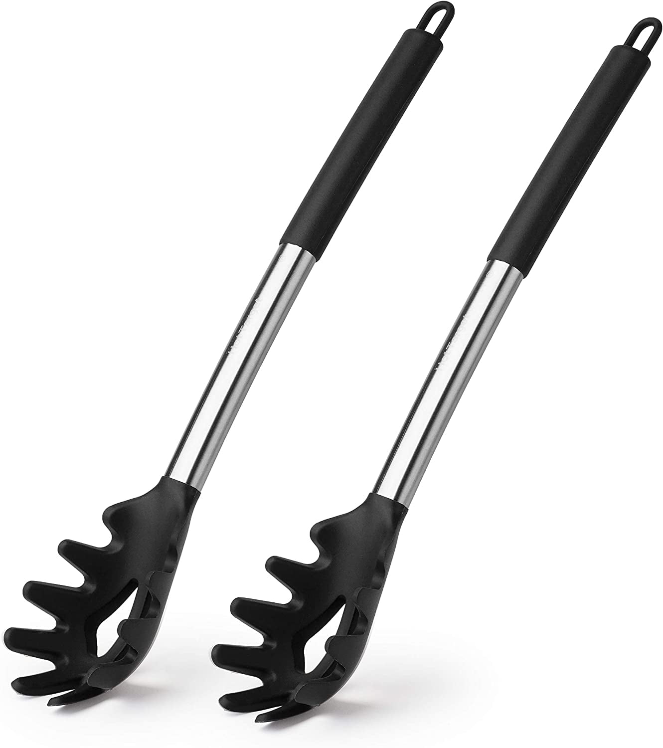 Hot Target Silicone Spaghetti Pasta Spoon Strainer 2 Pack BPA Free