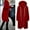 Z-116Red, variant on FAOWME Womens Hooded Coat With Pockets Long Sleeve Solid Color Drawstring Zipper Mid Length Warm Jackets For Fall Winter,Black,Xxl
