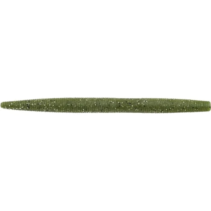 Berkley PowerBait MaxScent Lunch Worm - Green Pumpkin, 6 Inch (15cm) Fishing Bait