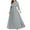Gray summer dresses for women, variant on Summer Saving Wycnly Summer Dresses for Women Evening Party Elegant Lace Patchwork Plus Size Empire Waist Pleated Swing Maxi Dresses 2024 3/4 Sleeve Crewneck Solid Long Formal Dress Red l