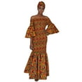 thumbnail image 6 of Kente Long Smocked Fish Tail Dress, 6 of 7