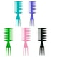 thumbnail image 3 of Peine de peluquería para hombre con textura en forma de espalda retro, peine triple Jian PP de plástico, dientes grandes, dientes anchos, peine para el cabello con aceite, 3 of 5