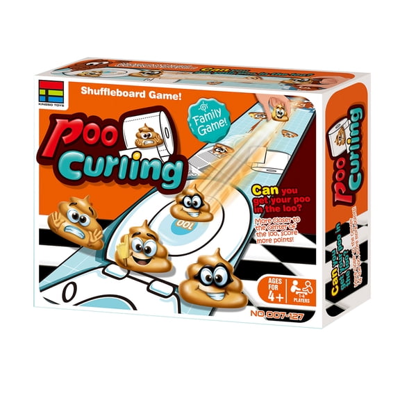Poo Curling Game Set a Shuffleboard Game