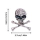 thumbnail image 2 of Guardurnaity Broche de calavera de estilo Punk, broches encantadores de tibias cruzadas para mujer, bisutería de moda para el Día de San Valentín, Pascua, Accesorios de disfraces Plata Guardurnaity AP004648-01, 2 of 6