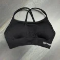 thumbnail image 1 of Sujetador deportivo de impacto para mujer, sostén Halter sin costuras con espalda abierta, Top de Yoga, sujetador de soporte medio, Top corto de gimnasio, ropa deportiva acolchada, 1 of 4