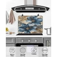 thumbnail image 5 of nqOlkjepod Large Induction Cooktop Protector Mat 24"x21", Blue Spring Floral Stove Top Covers for Electric Stove, Vintage Summer Botanical Art Stove Burner Cover Mats, Glass Top Stove Cover, 5 of 8
