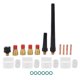 thumbnail image 1 of Kit de soplete de soldadura TIG, 21 Uds., pinzas, vasos de vidrio, tapas traseras, accesorios para WP‑9 20 25 modelo 300A, 1 of 8