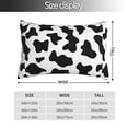 thumbnail image 2 of Salouo Milk Cow Pattern Pillow Cases,1PC Pillow Covers with Envelope Closure Decorative Pillow Case for Bed Couch,Pillows Not Included-16"x24", 2 of 6