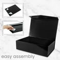 thumbnail image 3 of White Gift Box Set 9.5?x 9.5 x 3.5 Inches, Magnetic Closure Lid, includes?2 Ribbons, Thank You Card, Glossy Finish, 3 of 6