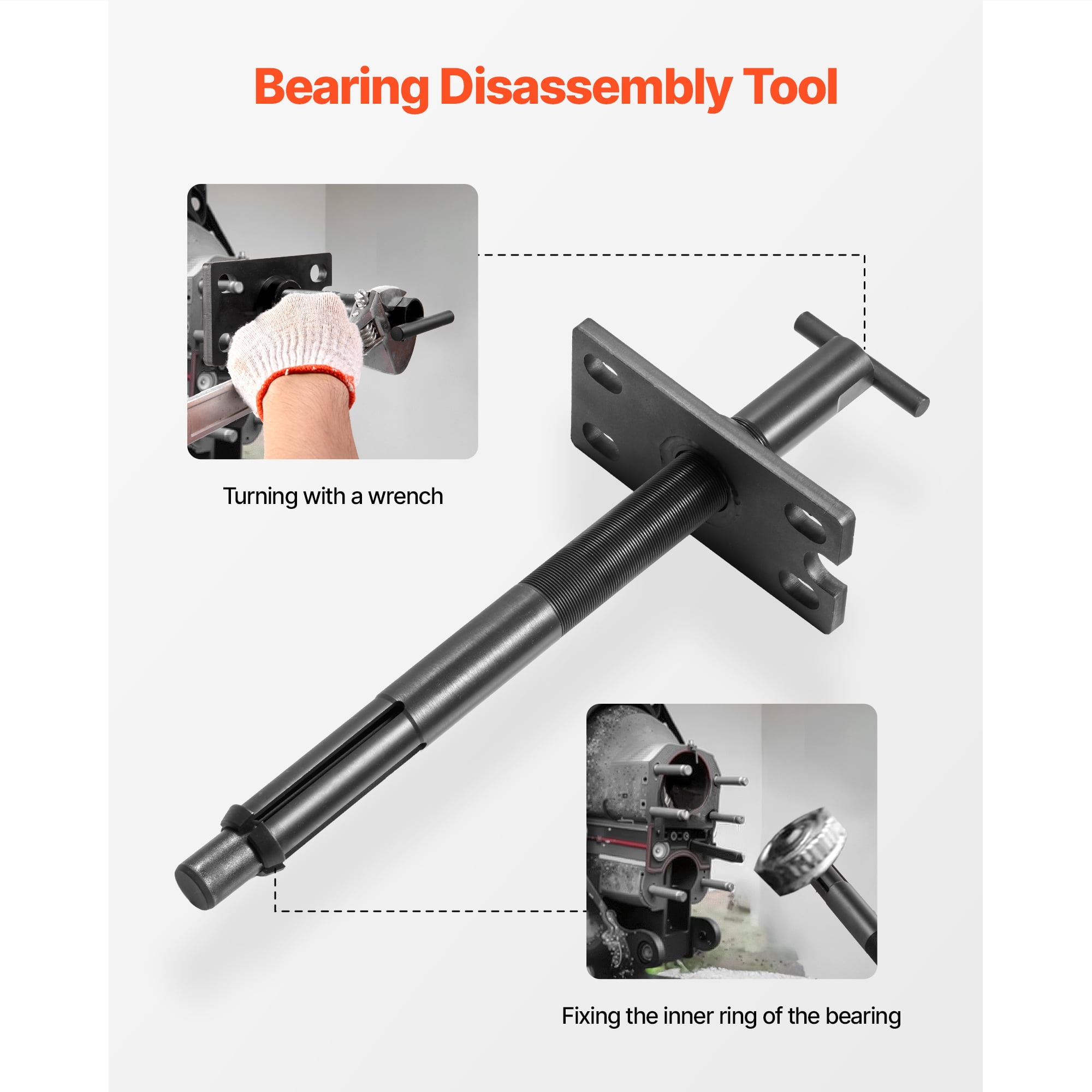 KFFKFF Marine Engine Alignment Tool & Gimbal Bearing Puller Set, Compatible with Mercruisers, OMC, Volvo Cobra Bell Housings, Includes Tools for Alignment, Bearing Removal, and Seal Installation