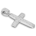 thumbnail image 3 of Charles Raymond Bling-ed Out Rapper Favorites - Ice'd Pendant with Gold Necklace and Fully Bling'd Out Luxurious Gold Watch Set - NW2021 (8976 SLV w/Cross), 3 of 7