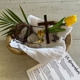 thumbnail image 4 of Easter Resurrection Oh Remember Kit, Wooden Tray Religious Themed Exquisite Ornament, Religious Keepsake Tray Set for Easter Home Office Tabletop Decor & Gifting, 4 of 5