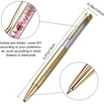 thumbnail image 2 of 10Pcs Empty Tube Pens Floating DIY Pens Creative Empty Pen Gold Cap for DIY Glitter Epoxy Resin Crystal Pen 5 Colors, 2 of 5