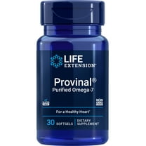 Life Extension Provinal Purified Omega-7, palmitoleic Acid derived from Highly Concentrated Marine Oil, Cholesterol, triglycerides & Heart Health Support, Gluten-Free, Non-GMO, 30 softgels