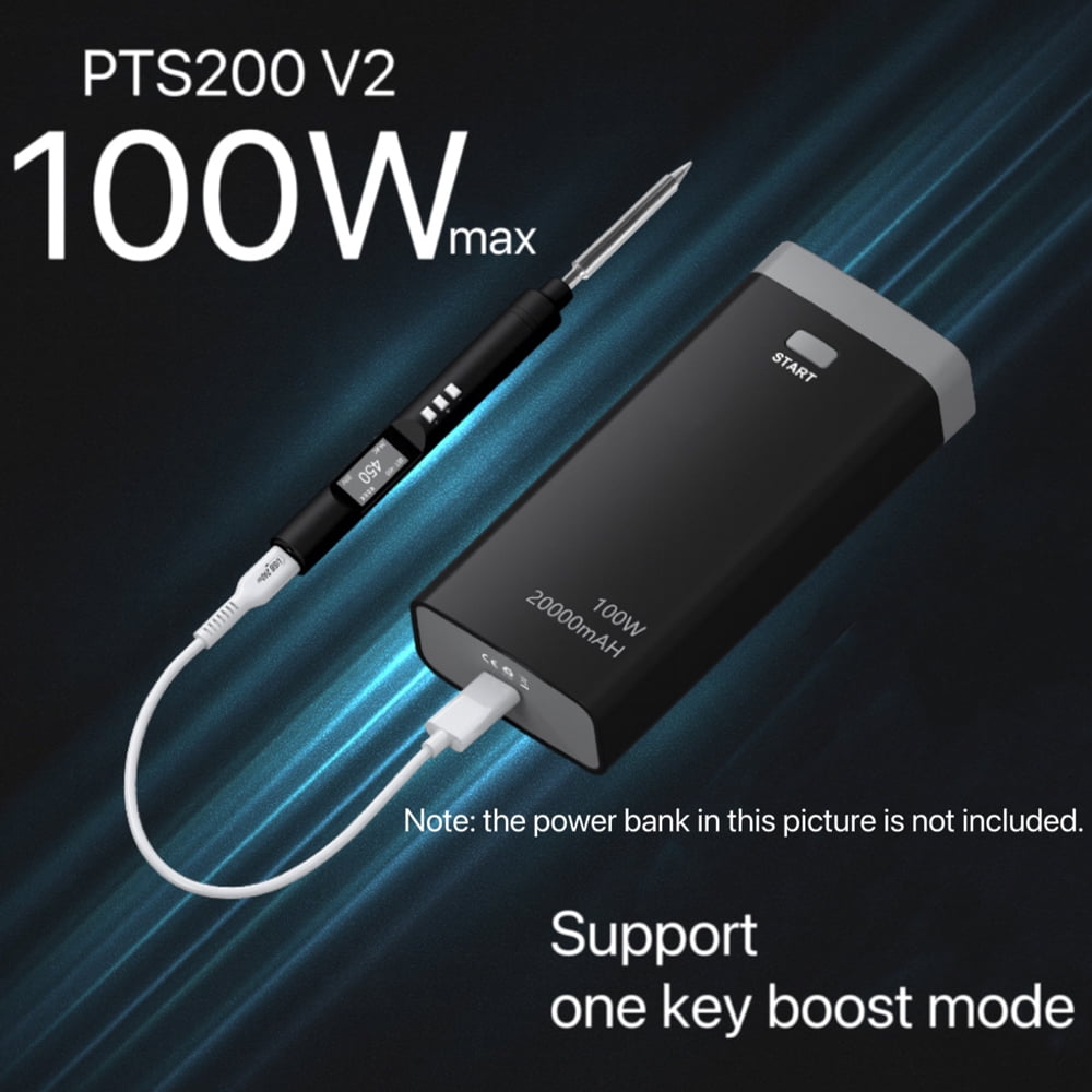 Electric soldering iron table,Iron Table Pen Pd2.0/3.0 Auto Function Iron Esp32 Type-c Support Max 100w Source Pen Type C Oled Display 0.96inch Oled Pd2.0/3.0 Protocol Display Iron Esp32 Open