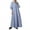 Blue, variant on cfhntfmh Fall Dresses for Women Causal V Neck Buttons Long Sleeve Plus Size Dress Loose Flowy Striped Party Dress