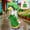 Green, variant on Goose Outfit with Umbrella, Usupdd 23 Inch Porch Goose Dress Up Floral Summer Outfit, Polyester Lawn Goose Costume for Outdoor Garden Patio Decoration, Purple