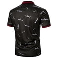 thumbnail image 4 of Wolfast T-Shirts pour Hommes Décontractés à Boutons Manches Courtes Imprimé Col Rabattu Chandail T-Shirt Hauts T-Shirts pour Hommes Manches Courtes, 4 of 9
