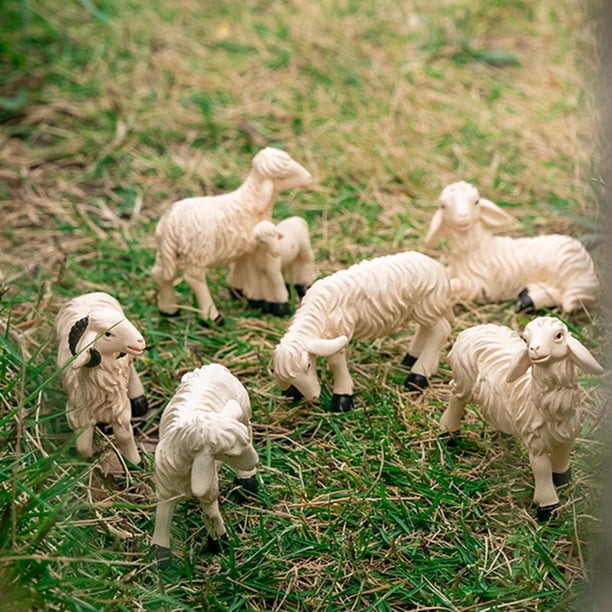 Figurines Mouton Miniature Lot 30 30 Mini Moutons En Résine Pour Déco De Jardin, Gâteaux Et Micro-paysage – Lot Mignon Et Résistant