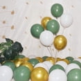 thumbnail image 3 of 300 Pack Sage Green Gold and White Balloons 5 Inch Latex Green White Metallic Gold Bulk Small Balloon Arch Garland Kit for Birthday Wedding Bridal Baby Shower Supplies Graduation Party Decorations, 3 of 5