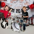 thumbnail image 6 of Kids Toddlers Drum Set with 5 Piece High Mini Musical Jazz Drum Kit for Beginners Kids Musical Instruments Toys Gifts for Age 3 4 5 6 7 8 9 10 11 12 Year Old Boys Girls Baby Children, 6 of 10