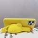 thumbnail image 2 of 1 pieza para iPhone 12 Pro Max Funda para teléfono móvil con descompresión creativa tridimensional 3D Divertida linda Silicona suave Apretón Pequeño pato amarillo Antiestrés, 2 of 5