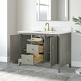 thumbnail image 6 of Vanity Art 48" Bathroom Vanity with Sink and Engineered Marble Top, Freestanding Storage Cabinet with 2 Drawers, 2 Shelves and 1 Flip Down Tray, 6 of 6