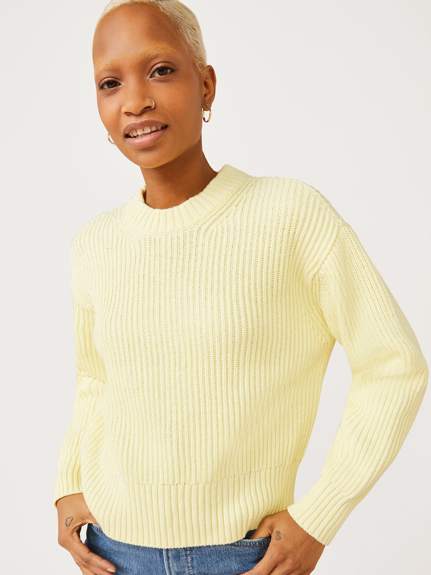 Free Assembly Women’s Crewneck Sweater - Walmart.com