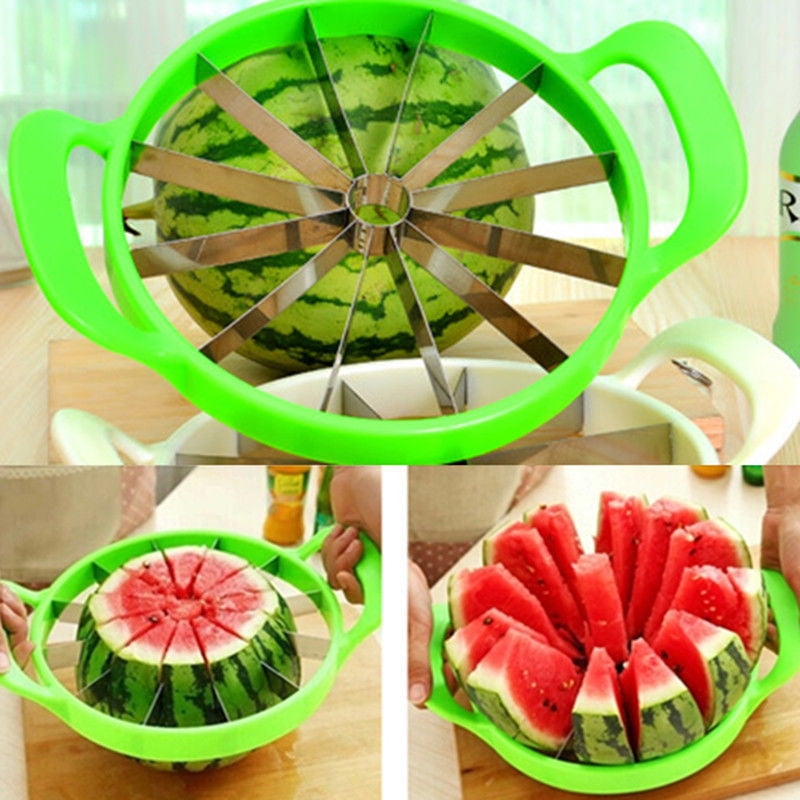 Watermelon Cutter Fruit Cutting Kitchen Tools Stainless Steel Melon Slicer 