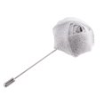 thumbnail image 4 of Pin de Solapa Broche Flor de Tela Artesanal Tejido Boutonniere Joya de Hombres Decoración Boda Hugo Pin de la solapa de la flor, 4 of 9