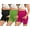 4-Black/Rose/Chartreuse, variant on Bearsland Women’s Maternity Shorts over Belly Pregnancy Yoga Workout Lounge Sleep Shorts with Pocket 3-Pack