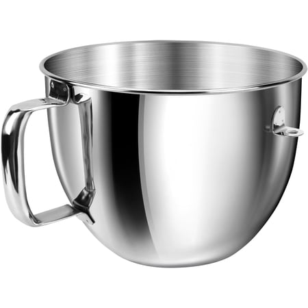 7QT Stainless Steel Mixer Bowl for Kitchenaid Stand Mixers, Kitchen Aid Mixing Bowl for 7QT Lift Mixer with Handle