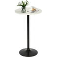 thumbnail image 1 of BestOffice Pub Table 40 Inch Height Round Bistro for Home and Kitchen Dining, White, 1 of 6