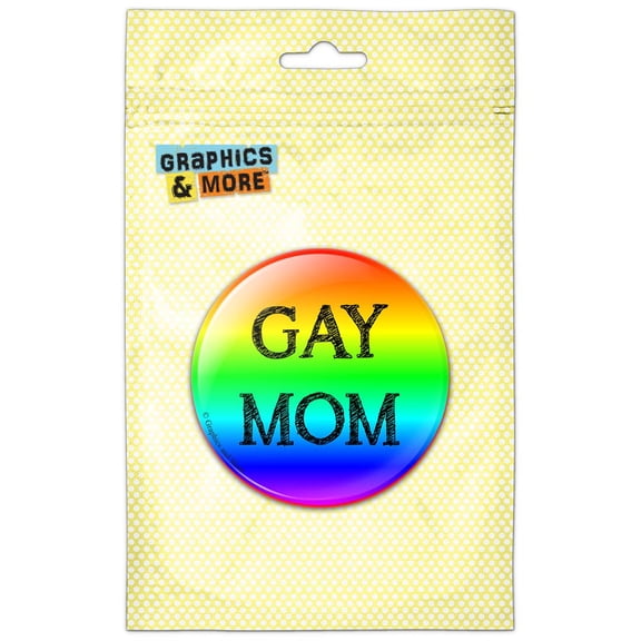 Gay Mom Lesbian Pride Pinback Button Pin Badge