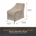 thumbnail image 2 of Modern Leisure Garrison Patio Chair Cover, Waterproof, 27"L X 34"W X 31"H, Sandstone, 2 of 19