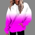 thumbnail image 2 of FAIWAD Hoodies Sweatshirt for Women Plus Size Long Sleeve Gradient Sweatshirts Lightweight Comfy Drawstring Tops, 2 of 5