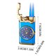 thumbnail image 3 of Mechero doble con reloj de cuarzo | Aleación metálica | Llama azul inflable a prueba de viento | Regalo de Moda Luminosa | Carátula de cristal resistente a arañazos | Llama ajustable | 7,5x3,7x1,6 cm, 3 of 5