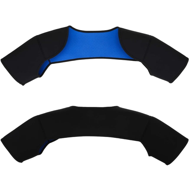 Hombrera PeggyDoll SBR de material compuesto para doble hombro, cálida, para deportes de montañismo al aire libre (negro, talla XL)