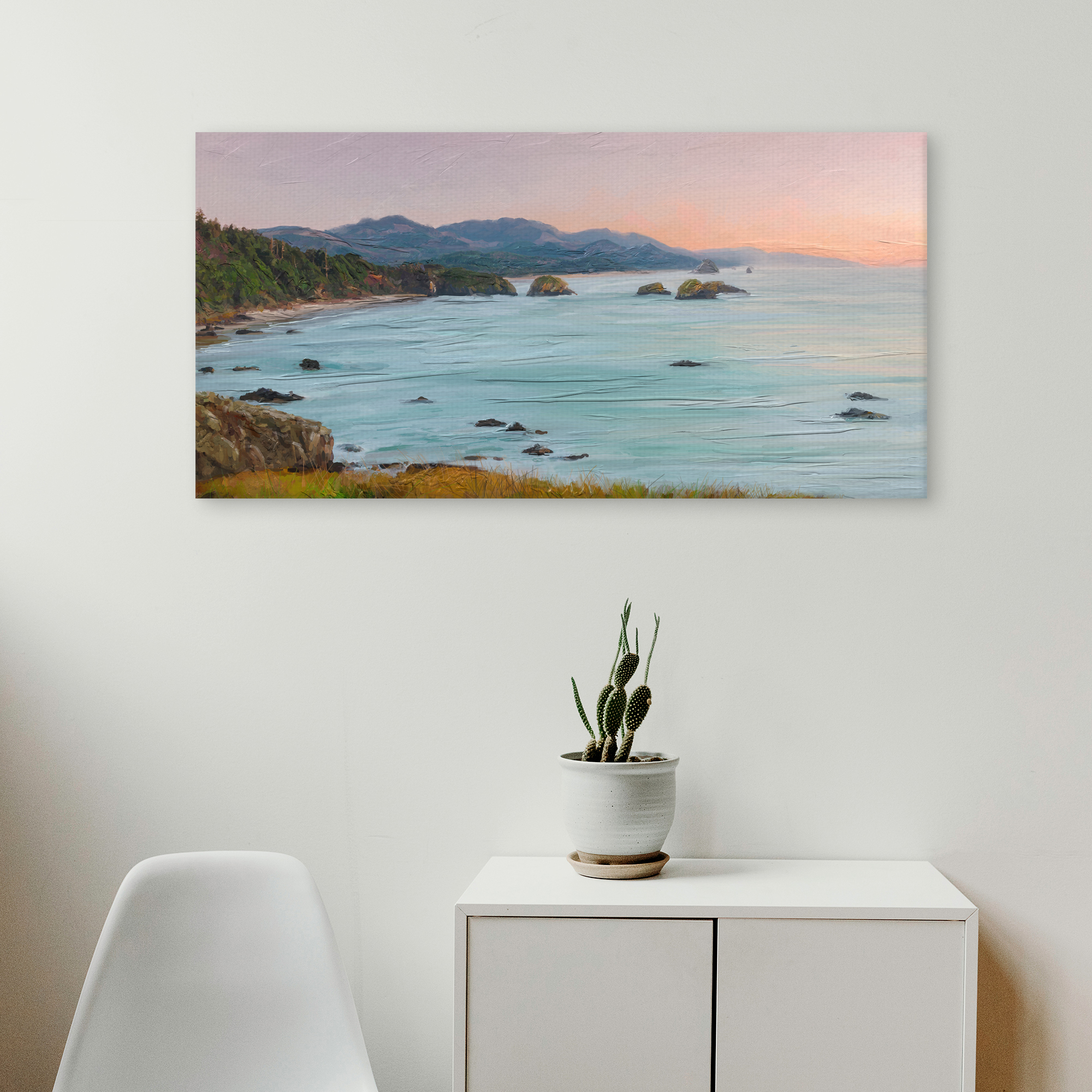 Coastline by Studio Arts Canvas Art Print