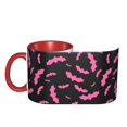 thumbnail image 3 of Halloween Coffee Mug, Halloween pink bats black cool Ceramic Tea Cups Halloween Party Cups for Hot/Cold Beverages, Cute Coffee Cups for Kitchen Holiday Gift Coffee Bar Accessories, 3 of 6