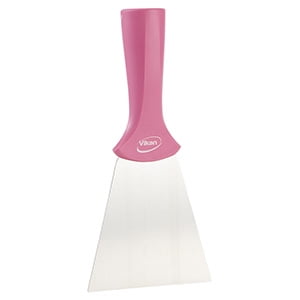 Vikan 4" Handle Mounted Stainless Steel Scraper - Pink (2 Units)