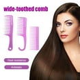 thumbnail image 3 of 1 Set Plastic Combs Creative Useful Barbershop Tools Durable Practical Modelling Supply for Home Hair Salons Men Women Children Purple, 3 of 6