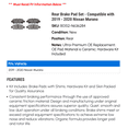 thumbnail image 2 of Rear Brake Pad Set - Compatible with 2019 - 2020 Nissan Murano, 2 of 2