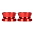 thumbnail image 3 of Abridor de 10 pulgadas rojo pulido Universal 2 piezas Adaptadores de buje NAB Fácil instalación Aleación de aluminio bloqueable para grabadoras de cinta de carrete a carrete, 3 of 8