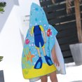 thumbnail image 3 of 2 Uds Niños Surf Playa Con Capucha Poncho Cambio Bata Piscina Baño Toalla Buzo Sunnimix Bata de baño para niños, 3 of 8