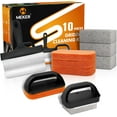 thumbnail image 6 of Griddle Cleaning Kit for Blackstone, Flat Top Grill Cleaning Kit with Grill Stone, Upgraded Scouring Pads & Griddle Scraper & Brush with Handle - Easy to Remove Stain (10 PCS)$$Garden & Patio, 6 of 9