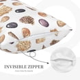 thumbnail image 2 of Plush Throw Pillow Covers, Conch Shell No.J929 Pillow Cases with Invisible Zipper, Breathable Microfiber Pillow Cases Standard Size for Sleeping Bedroom Sofa Living Room 20x30, 2 of 5