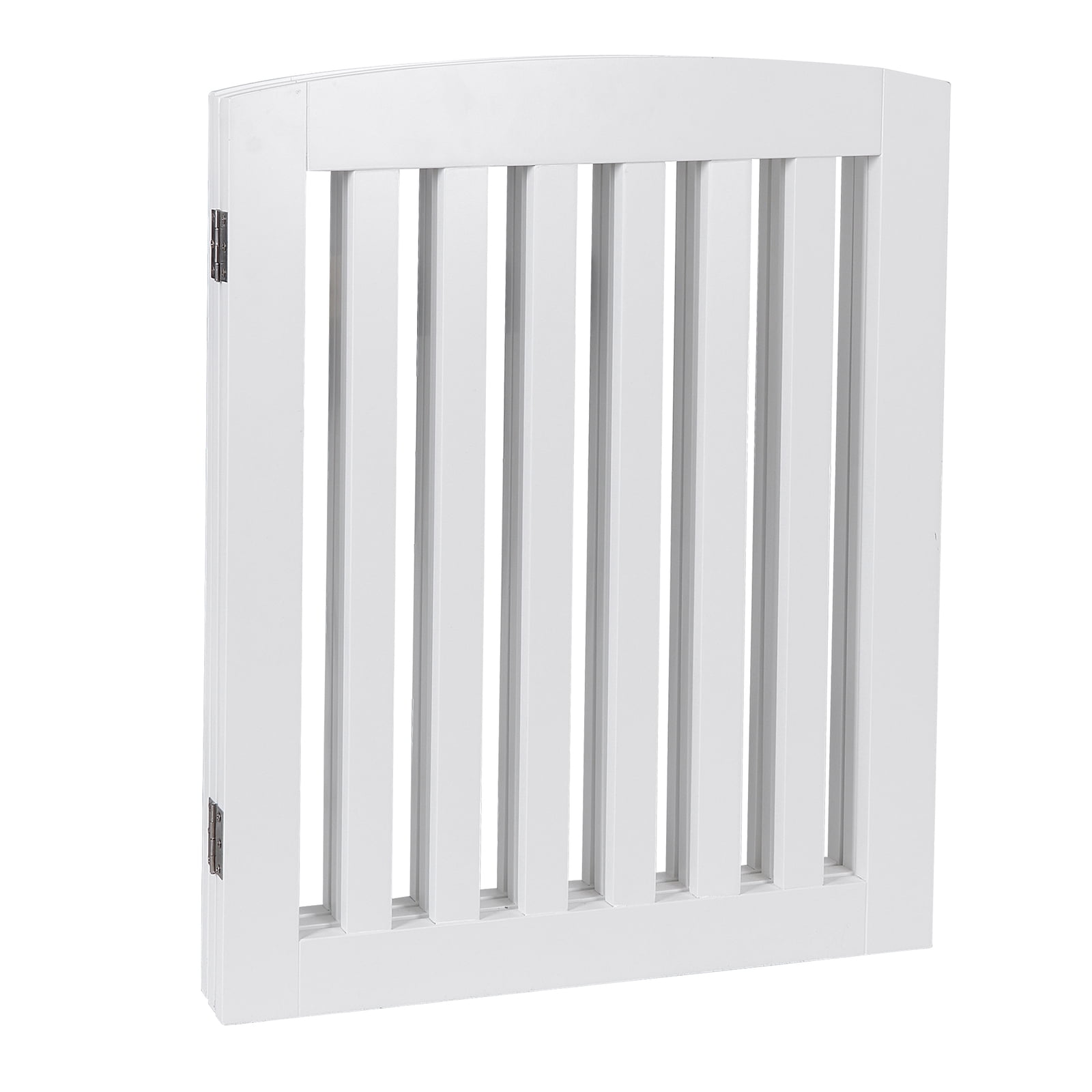 ZYPPP Freestanding Pet Gate Wooden Dog Gate with 2 Support Feet Foldable 24"H 3 Panels