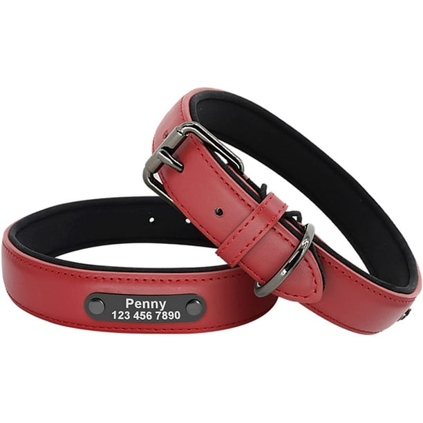 Dog collars with clearance names engraved